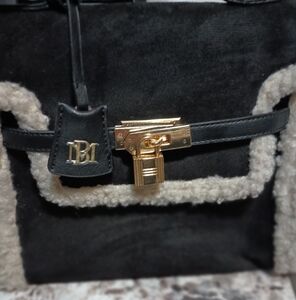 Badgley Mishka Elegant Black and Gold Women's Crossbody Bag New With Tags